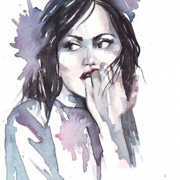 354x354 Best Portrait Painting Hair Products On Wanelo - Watercolor Paintings Of Black Women