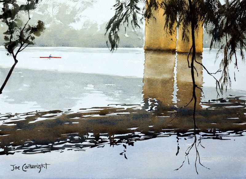 800x584 Watercolor Paintings By Joe Cartwright Watercolour Painting - Watercolor Paintings Of Bridges