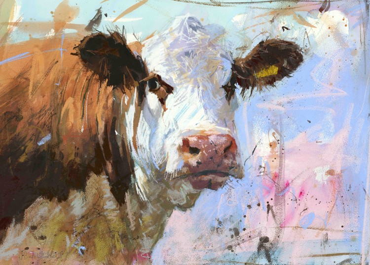 750x536 Animal Prints - Watercolor Paintings Of Cows