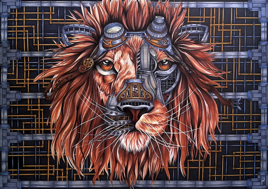 880x620 My Drawings And Paintings Of Lions Bored Panda - Watercolor Paintings Of Lions