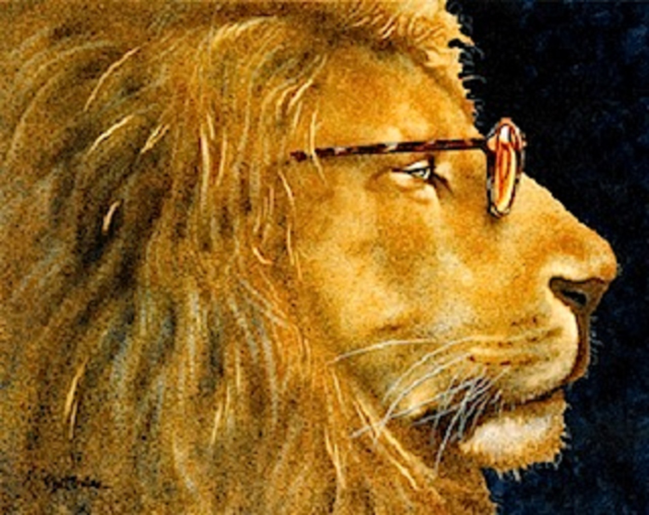 1280x1016 Fall 2011 - Watercolor Paintings Of Lions