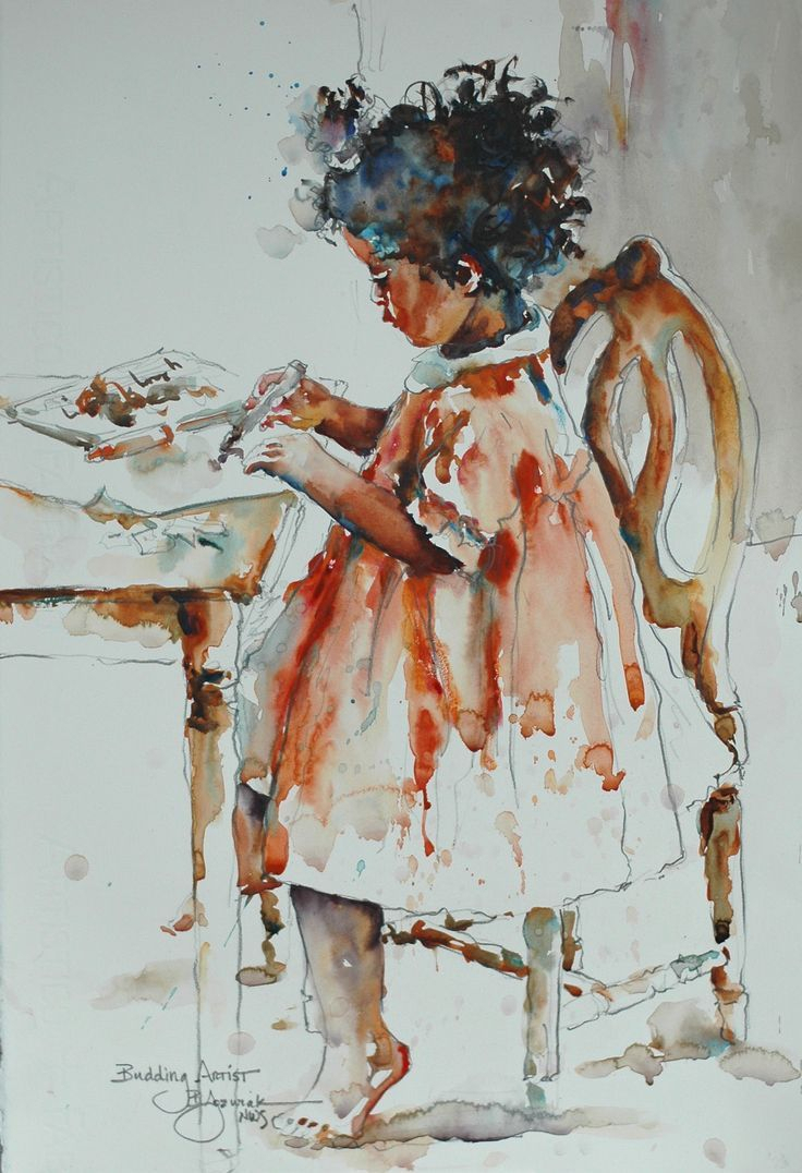 736x1076 Watercolor Paintings Of People - Watercolor Paintings Of People