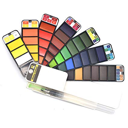 425x425 Watercolor Paint Set, Artist Foldable Watercolor Paint - Watercolor Paints Amazon