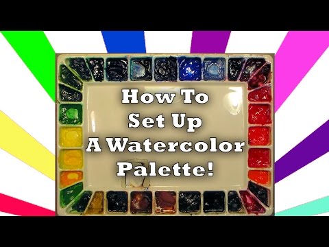 480x360 How To Set Up A Full Watercolor Palette - Watercolor Palette Arrangement