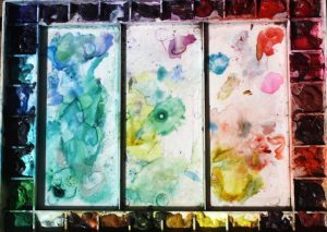 300x213 Which Pigments Why - Watercolor Palette Arrangement