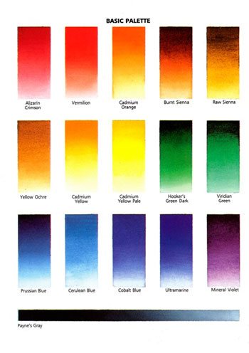 350x496 Pigment Wonderland - Watercolor Palette Colors