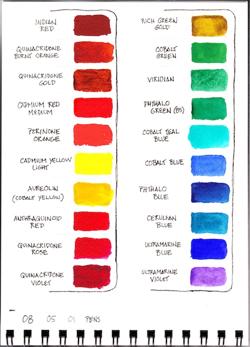 500x694 Watercolor Palette - Watercolor Palette Colors