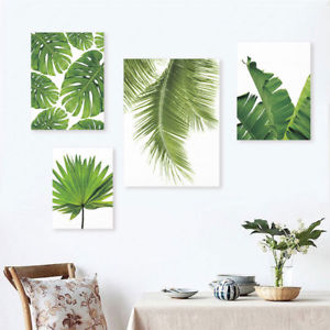 300x300 Modern Watercolor Palm Leaves Floral Prints Poster Canvas Art Wall - Watercolor Palm