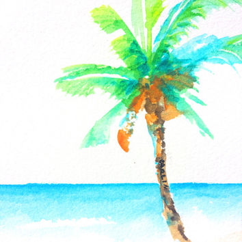 354x354 Best Palm Tree Painting Products On Wanelo - Watercolor Palm Trees Art