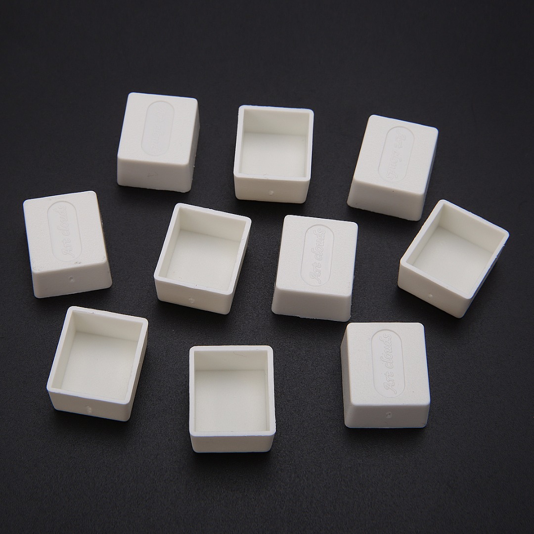 1080x1080 Portable Watercolor Pan Set Metal Case W Empty Half Full Pans - Watercolor Pans