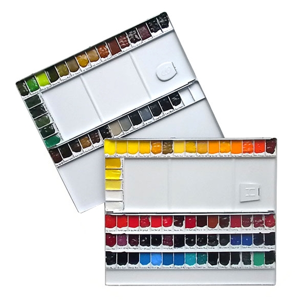 600x600 Sennelier Complete Extra Fine Watercolor Pan Set Of 98 - Watercolor Pans