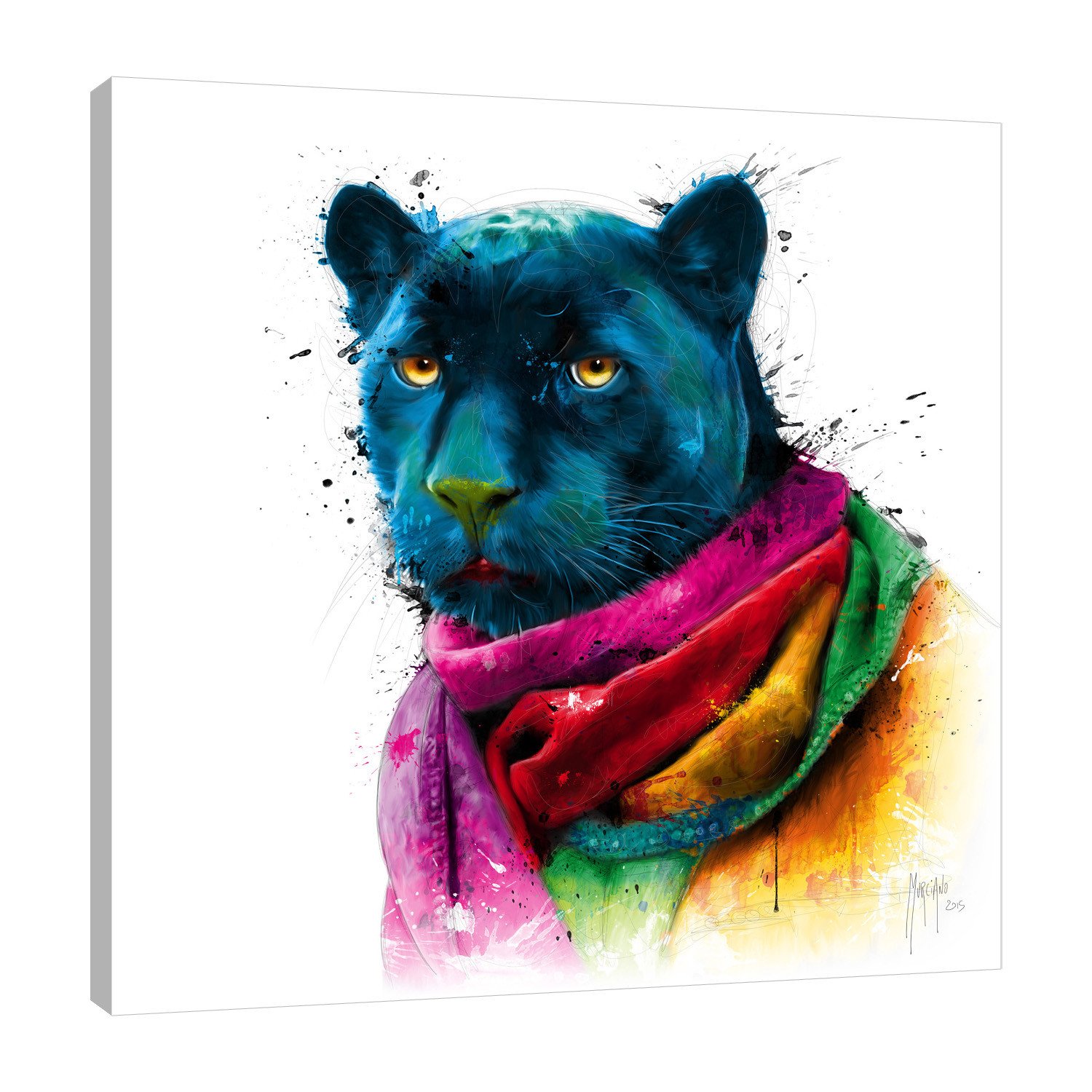 1500x1500 Panther By Patrice Murciano - Watercolor Panther