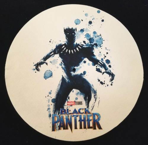 500x491 Black Panther Watercolor New Single Slipmat Ebay - Watercolor Panther