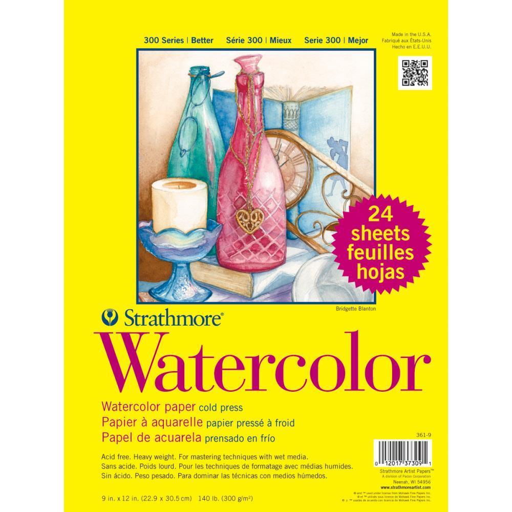 1000x1000 Strathmore Watercolor Paper 9x12 - Watercolor Paper