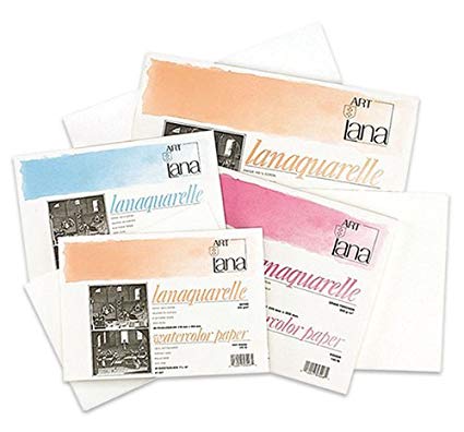 425x396 Lanaquarelle Watercolor Paper 140 Lb. Block 12x12 - Watercolor Paper Amazon