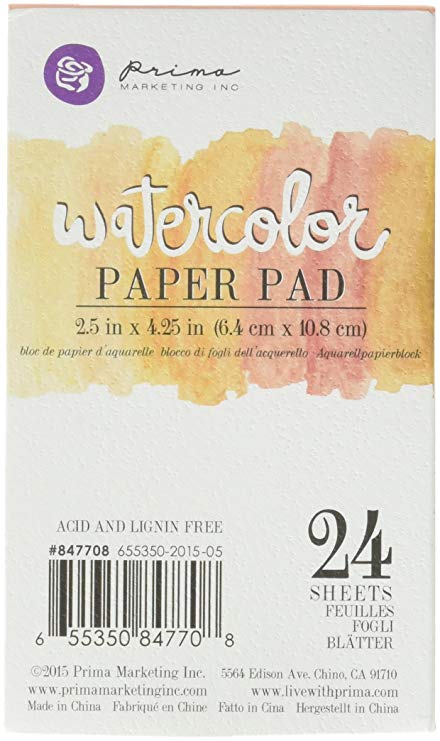 440x741 Prima Marketing Watercolor Paper Pad 2 - Watercolor Paper Amazon
