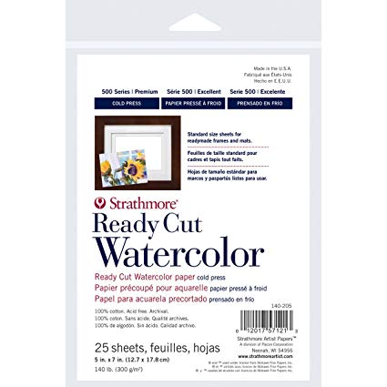 425x425 Strathmore 140 205 Pro Art Watercolor Paper Pack, 5 - Watercolor Paper Amazon
