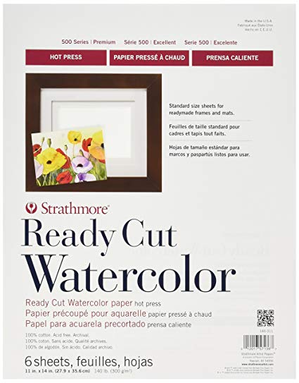 425x543 Strathmore 140 311 500 Series Ready Cut Watercolor - Watercolor Paper Amazon