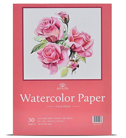 410x450 30 Sheets 9 X 12 Watercolor Paper (140lb300gsm) Fold - Watercolor Paper Amazon