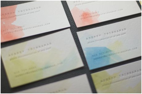 460x306 Cotton Business Cards Pretty Moo Cotton Business Card First - Watercolor Paper Business Cards