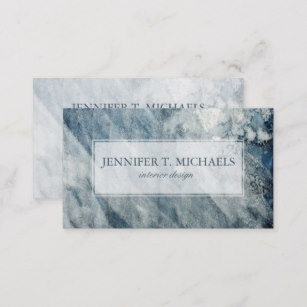 307x307 Dark Blue Color Background Business Cards Zazzle - Watercolor Paper Business Cards