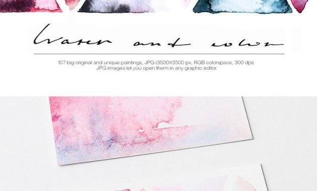 630x380 Paper Size For Business Card Awesome Watercolor Paper Business - Watercolor Paper Business Cards
