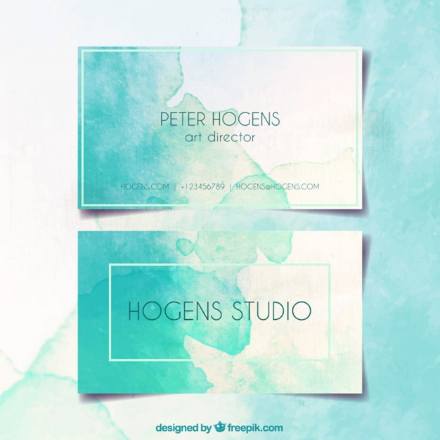 626x626 Watercolors Business Cards - Watercolor Paper Business Cards