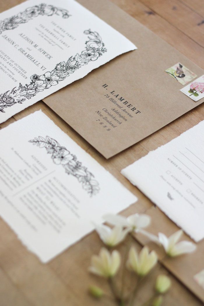 700x1051 Just My Type Wedding Invitation Amp Wedding Stationery Design Nz - Watercolor Paper Invitations