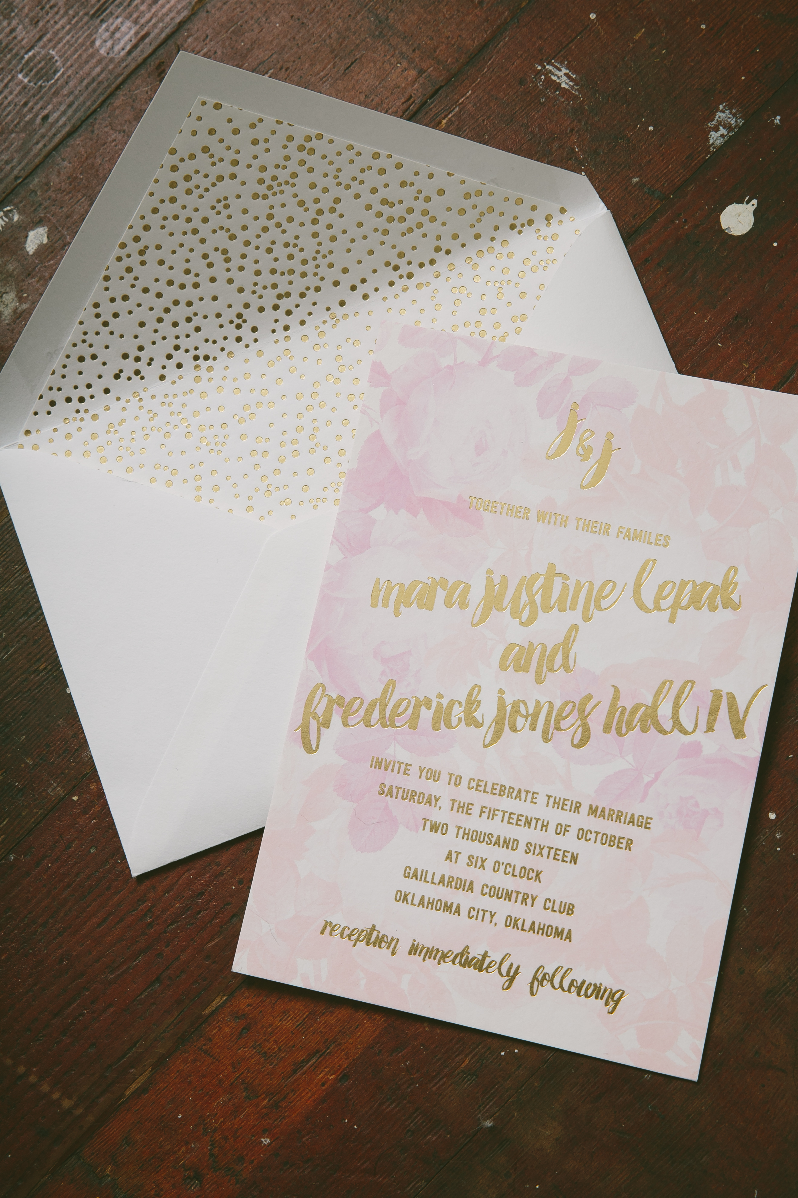 2640x3960 Playful Watercolor Wedding Invitations Printed In Gold Foil From Smock - Watercolor Paper Invitations