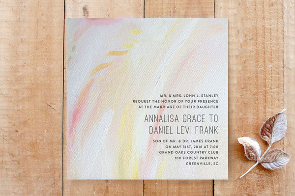 600x399 Watercolor Wedding Invitations Mywedding - Watercolor Paper Invitations