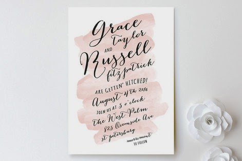 471x315 Beyond The Aisle Paper Chase The Best Watercolor Wedding Stationery - Watercolor Paper Invitations