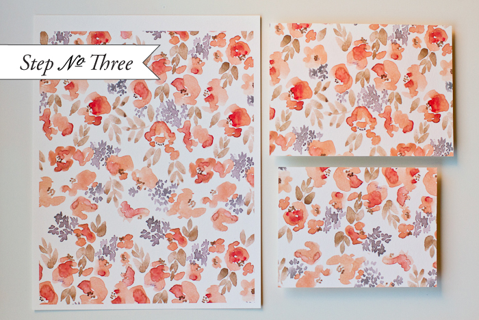 700x467 Diy Watercolor Floral Pattern Wedding Invitations - Watercolor Paper Invitations