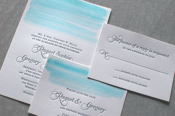 600x399 Diy Watercolor Wedding Invitations Anna Maria Locke - Watercolor Paper Invitations