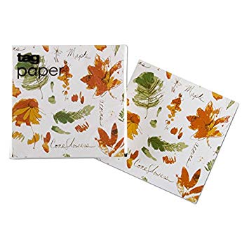 355x355 Fall Flora Watercolor Paper Cocktail Napkins Set Of 2 Tag Amazon - Watercolor Paper Napkins