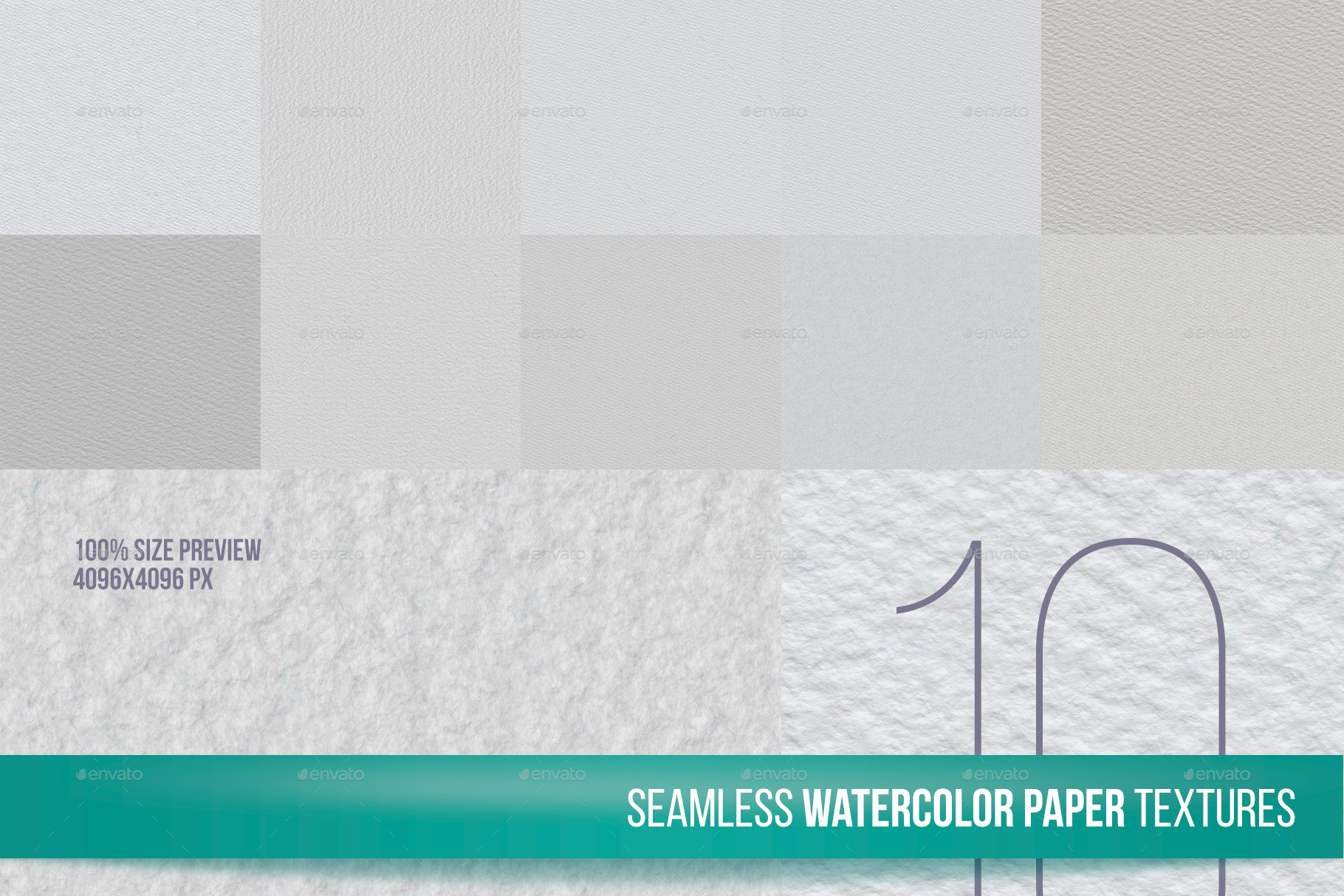 1820x1214 10 Seamless Watercolor Paper Texture By Grasycho Graphicriver - Watercolor Paper Texture