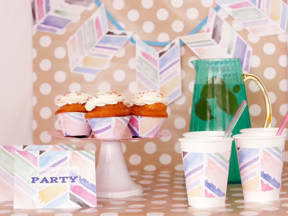 966x725 Diy Watercolor Party Decorations Hgtv - Watercolor Party