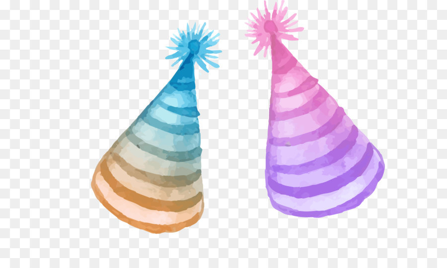 900x540 Hat Birthday - Watercolor Party