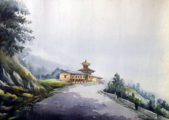 540x382 Paintings - Watercolor Path