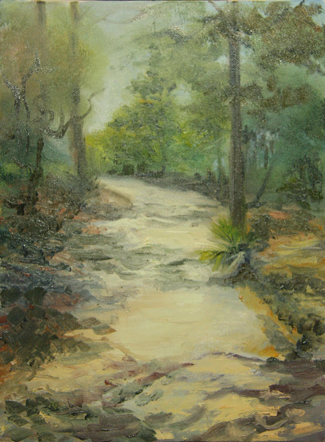 661x900 Path To Watercolor Painting By Jill Holt - Watercolor Path