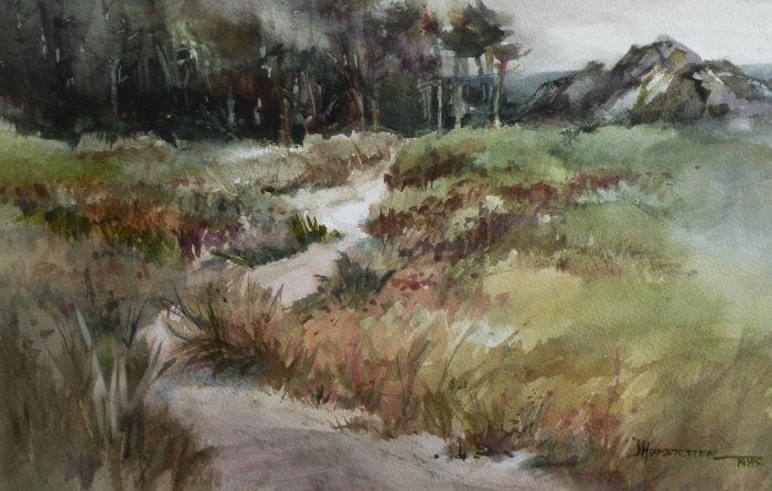 700x445 Path To The Sea - Watercolor Path