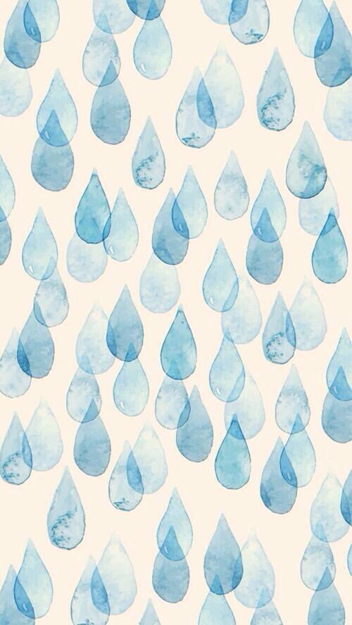 500x888 Tears Drops Rain Drop Watercolor - Watercolor Pattern