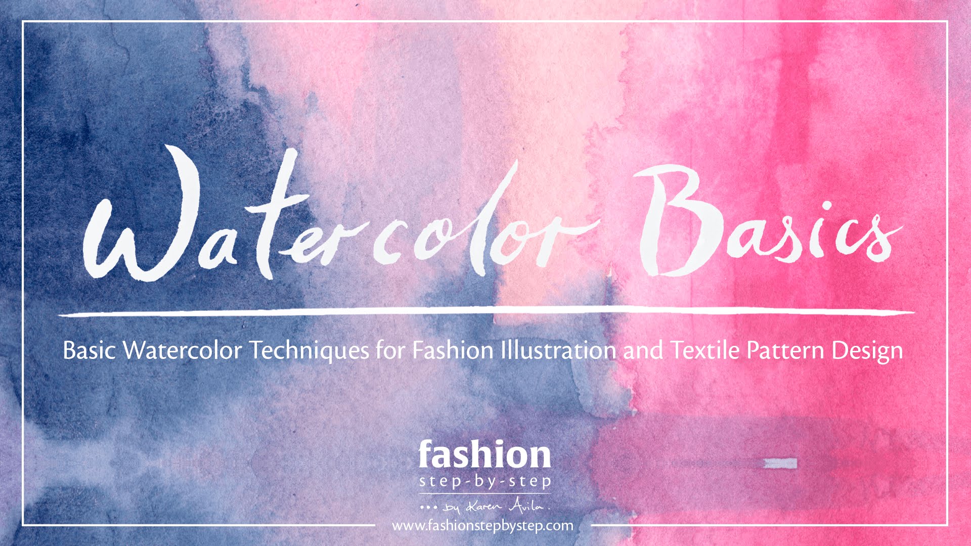 1920x1080 Tutorial Watercolor Techniques For Fashion Design, Fashion - Watercolor Pattern