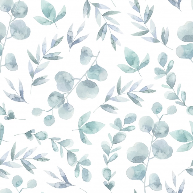 626x626 Watercolor Leaves Pattern Background Vector Premium Download - Watercolor Pattern