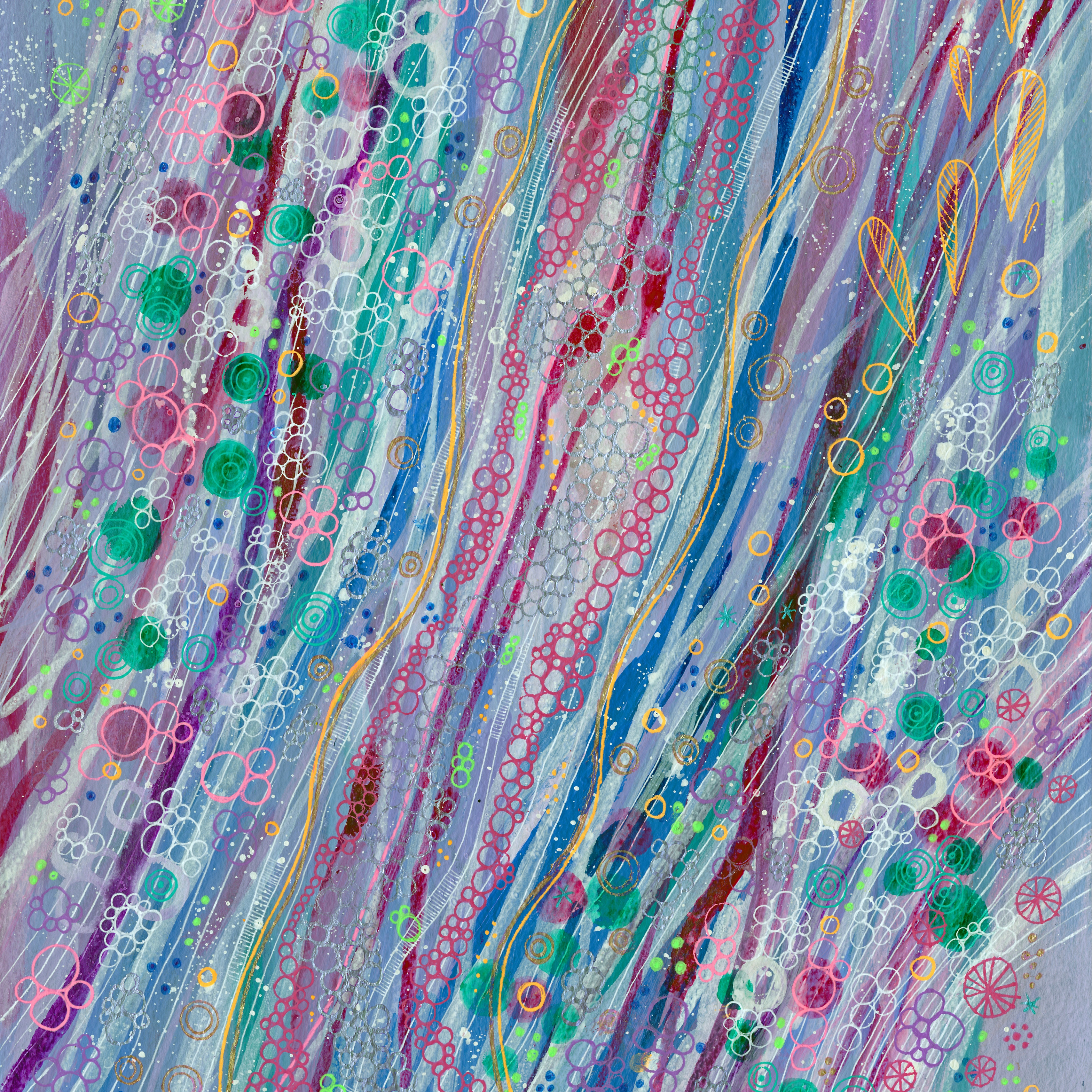 3415x3415 Download Wallpaper 3415x3415 Watercolor, Patterns, Lines, Circles - Watercolor Pattern Wallpaper