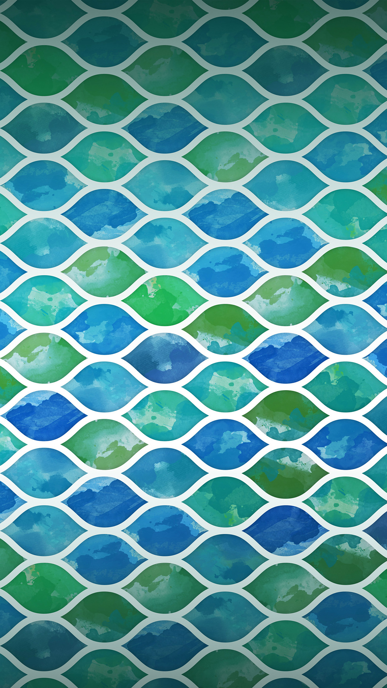 1242x2208 Iphone7 Wallpaper Vu42 Art Blue Watercolor - Watercolor Pattern Wallpaper