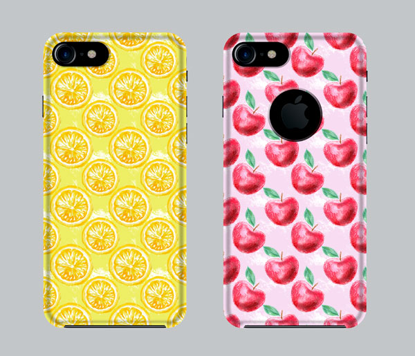 600x515 Fruit Background 15 Seamless Patterns Sporting Watercolor Designs - Watercolor Patterns Free