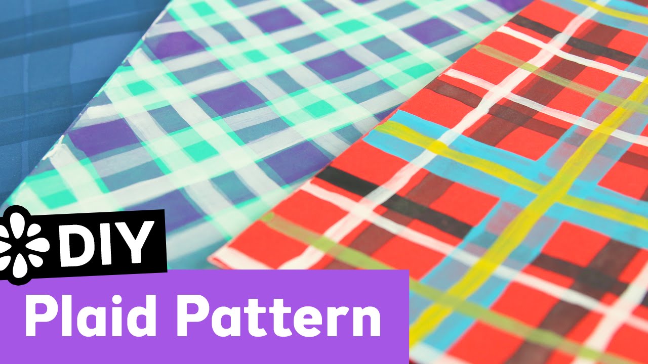 1280x720 Diy Plaid Pattern Sea Lemon - Watercolor Patterns To Paint