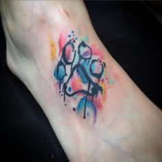 236x236 Watercolor Paw Print Tattoo Designs, Ideas And Meaning Tattoos - Watercolor Paw Print