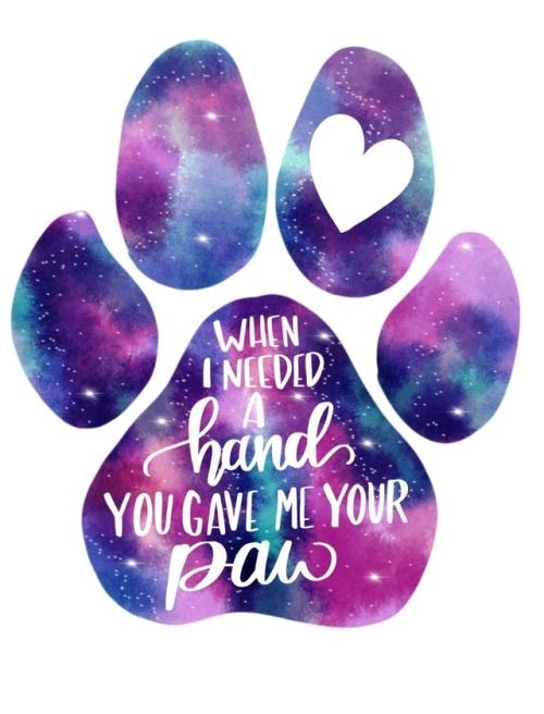500x656 Dog Watercolor Print Tumblr - Watercolor Paw Print