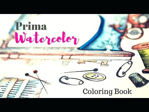 480x360 Prima Marketing Watercolor Coloring Book Watercolor Coloring - Watercolor Pdf